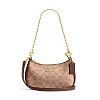 Сумка Coach мини багет с логотипом (Gold/Tan/Brown)